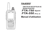 Yaesu FTA-550 Pro-X Manuel D'utilisation