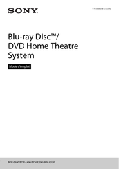 Sony BDV-E690 Mode D'emploi