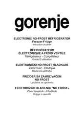 Gorenje NRF7181TX Guide D'utilisation