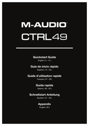 M-Audio CTRL49 Guide D'utilisation Rapide