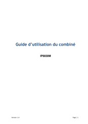 Mitel IP8830M Guide D'utilisation