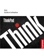 Lenovo ThinkPad P53 LTE Guide D'utilisation