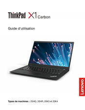 Lenovo ThinkPad X1 Carbon 20K3 Guide D'utilisation