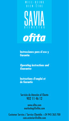 Ofita SAVIA Instructions D'emploi