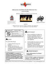 Woodbridge Fireplace Inc FF48-LP Manuel D'installation Et D'utilisation