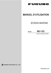 Furuno MU-152 Manuel D'utilisation