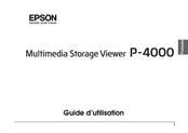 Epson P-4000 Guide D'utilisation