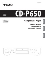 Teac CD-P650 Mode D'emploi