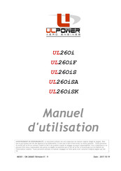ULPOWER UL260i Manuel D'utilisation