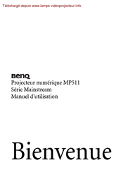 BenQ MP511 Manuel D'utilisation