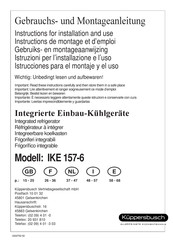 Kuppersbusch IKE 157-6 Instructions De Montage
