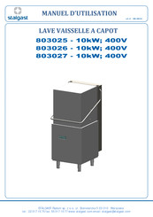 Stalgast 803025 Manuel D'utilisation
