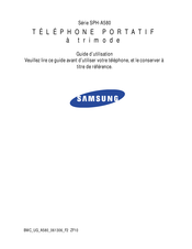 Samsung SPH-A580 Guide D'utilisation