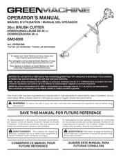 Green Machine GM24000 Manuel D'utilisation