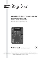 IMG STAGELINE CD-82USB Mode D'emploi