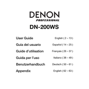 Denon Professional DN-200WS Guide D'utilisation