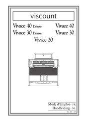 Viscount Vivace 40 Deluxe Mode D'emploi