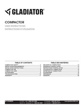 Gladiator COMPACTOR W11034802A Instructions D'utilisation