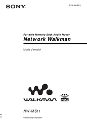 Sony Walkman NW-MS11 Mode D'emploi