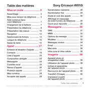 Sony Ericsson W910i Guide De L'utilisateur