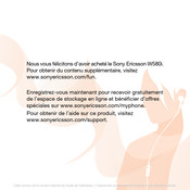 Sony Ericsson W580i Guide De L'utilisateur