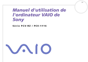 Sony VAIO PCV-1116 Série Manuel D'utilisation