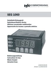 Hydrotechnik SEG 1060 Mode D'emploi