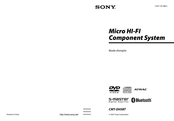 Sony CMT-DH5BT Mode D'emploi