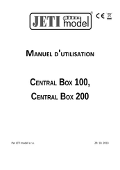 JETI model CENTRAL BOX 100 Manuel D'utilisation