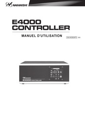 Nakanishi E4000 CONTROLLER Manuel D'utilisation