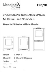 Mendip Stoves Churchill 5 convection Manuel De L'utilisateur