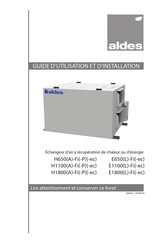 aldes E1100L Guide D'utilisation Et D'installation