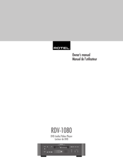 Rotel RDV-1080 Manuel De L'utilisateur