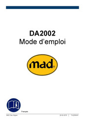 mad DA2002 Mode D'emploi