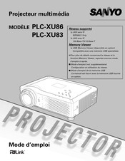 Sanyo PLC-XU86 Mode D'emploi