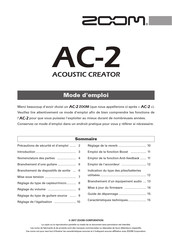 Zoom AC-2 Mode D'emploi