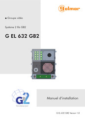 golmar G EL 632 GB2 Manuel D'installation
