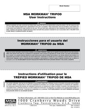 MSA WORKMAN TRIPOD Instructions D'utilisation