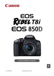 Canon EOS REBEL T8i Guide D'utilisation