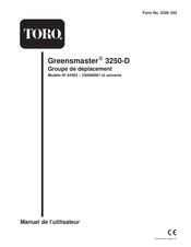 Toro Greensmaster 3250 Manuel De L'utilisateur