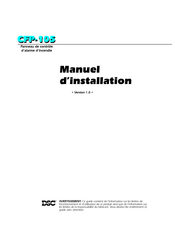 DSC CFP-105 Manuel D'installation