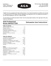 AGA Professional AMPROTTDW Instructions D'utilisation
