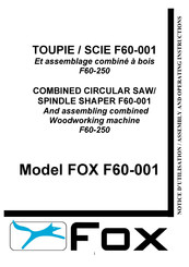 Fox F60-250 Notice D'utilisation