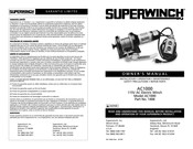 Superwinch AC1000 Mode D'emploi