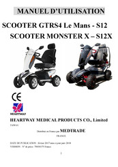 Heartway Medical Products SCOOTER GTRS4 Le Mans - S12 Manuel D'utilisation