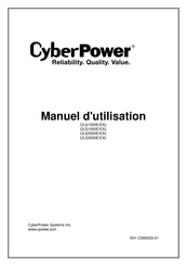 Cyberpower OLS1000E Manuel D'utilisation