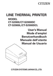 Citizen CT-S2000 Mode D'emploi