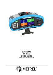 METREL EurotestXD MI 3155 Guide Rapide