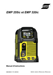 ESAB EMP 255ic Manuel D'instructions