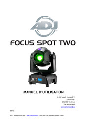 ADJ Focus Spot Two Manuel D'utilisation